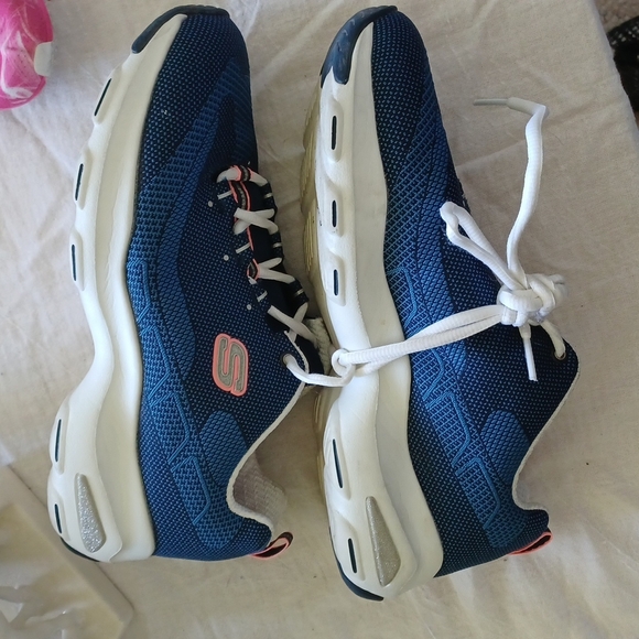 Skechers Memory Foam Blue/Pink Sneakers, 9 - Picture 6 of 7